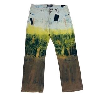 Elite Custom Hand Painted Premium Denim Relaxed Fit - Size 36 x 32